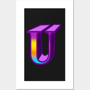 Top 10 best personalised gifts 2022  - Letter U ,personalised,personalized with pattern Posters and Art